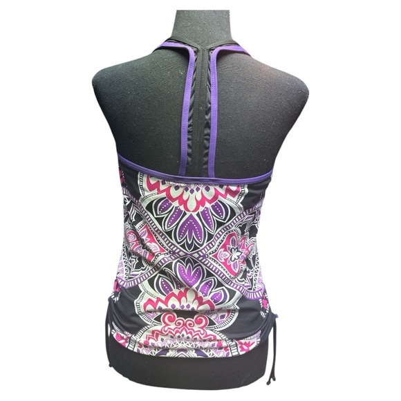 Athleta Tankini Swim Top Racerback Size medium - Picture 3 of 12